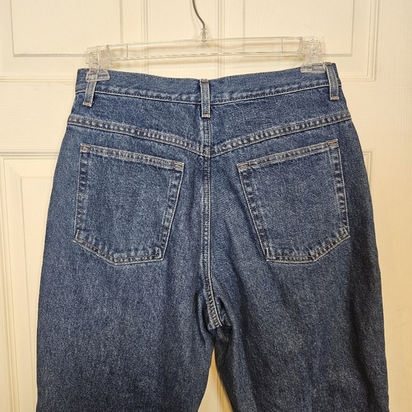 L.L.Bean Vintage Insulated Plaid Original Fit Relaxed High Rise Jeans Cuffed - Picture 3 of 6